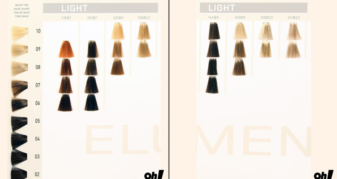 Carta de colores de Elumen - Tintes y tonos