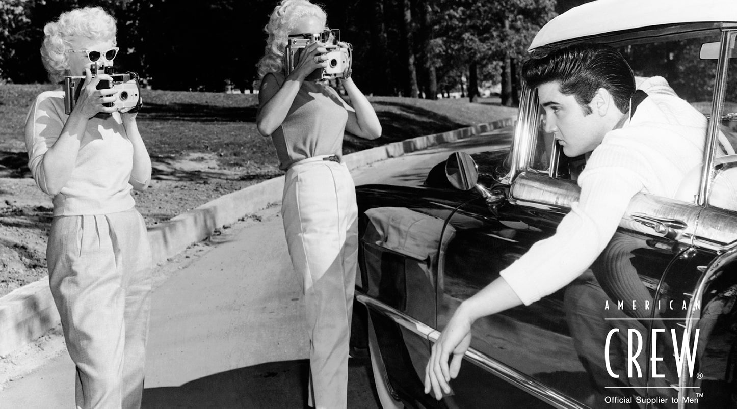 Descubre la edición especial de productos American Crew con la imagen personalizada de Elvis