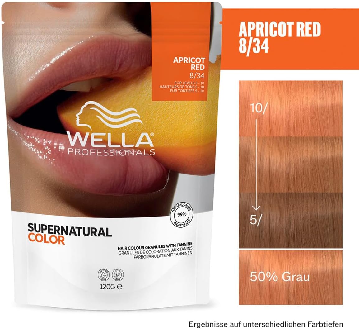 Supernatural Color. Apricot Red 8/34. 120g.