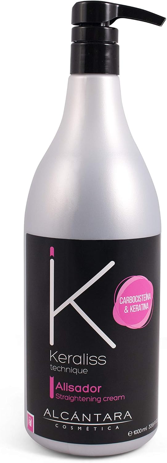 Alcántara Cosmética - Keraliss Technique - Crema Alisadora + Carbocisteína + Keratina + Aceite de Argán + Triboxil - 1 l