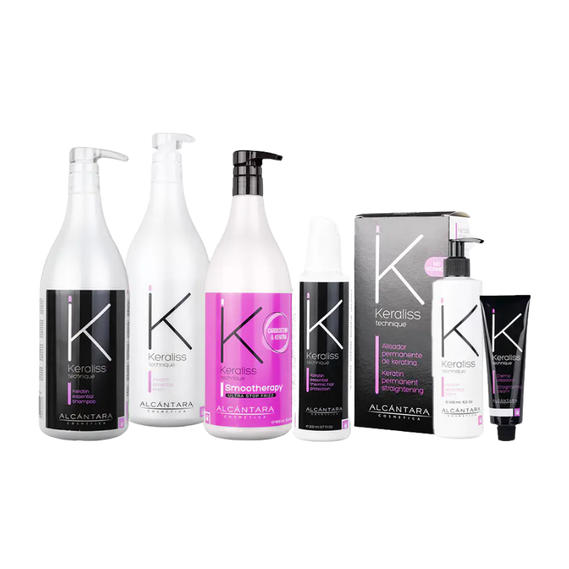 Alcántara Cosmética - Keraliss Technique - Smootherapy + Carbocisteína + Keratina + Aceite de Argán + Triboxil - 1 l