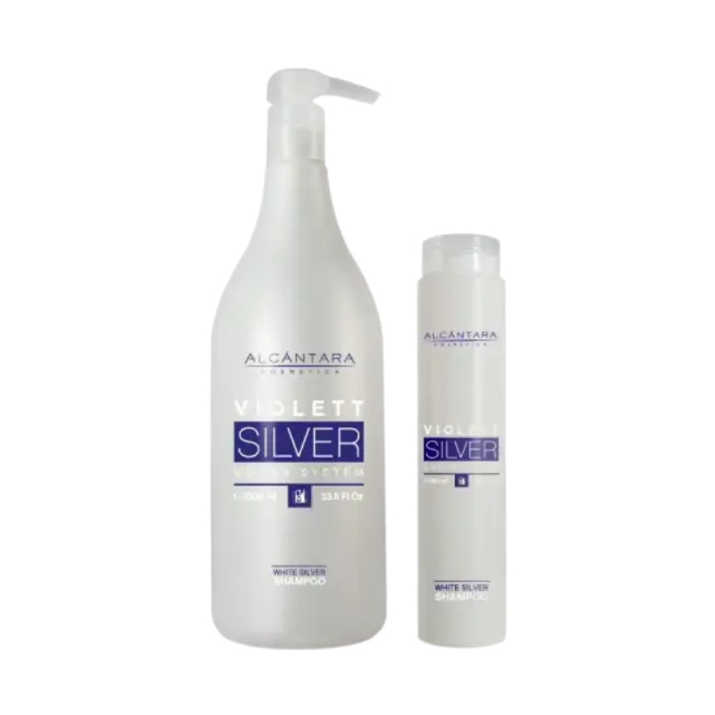 Alcántara Cosmética - Violett Silvercolor System - Champú Cabellos Blancos - 1 l