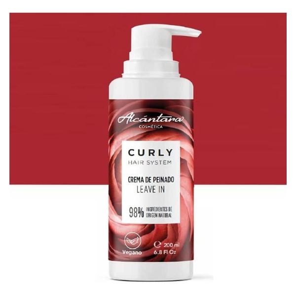 Alcántara Cosmética - Alcántara Cosmética - Pack Curly Hair System Champú, Acondicionador y Crema de Peinado