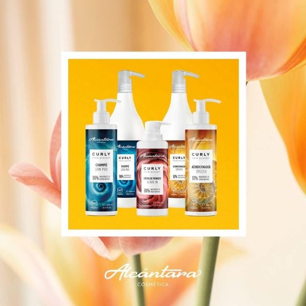 Alcántara Cosmética - Alcántara Cosmética - Pack Curly Hair System Champú, Acondicionador y Crema de Peinado