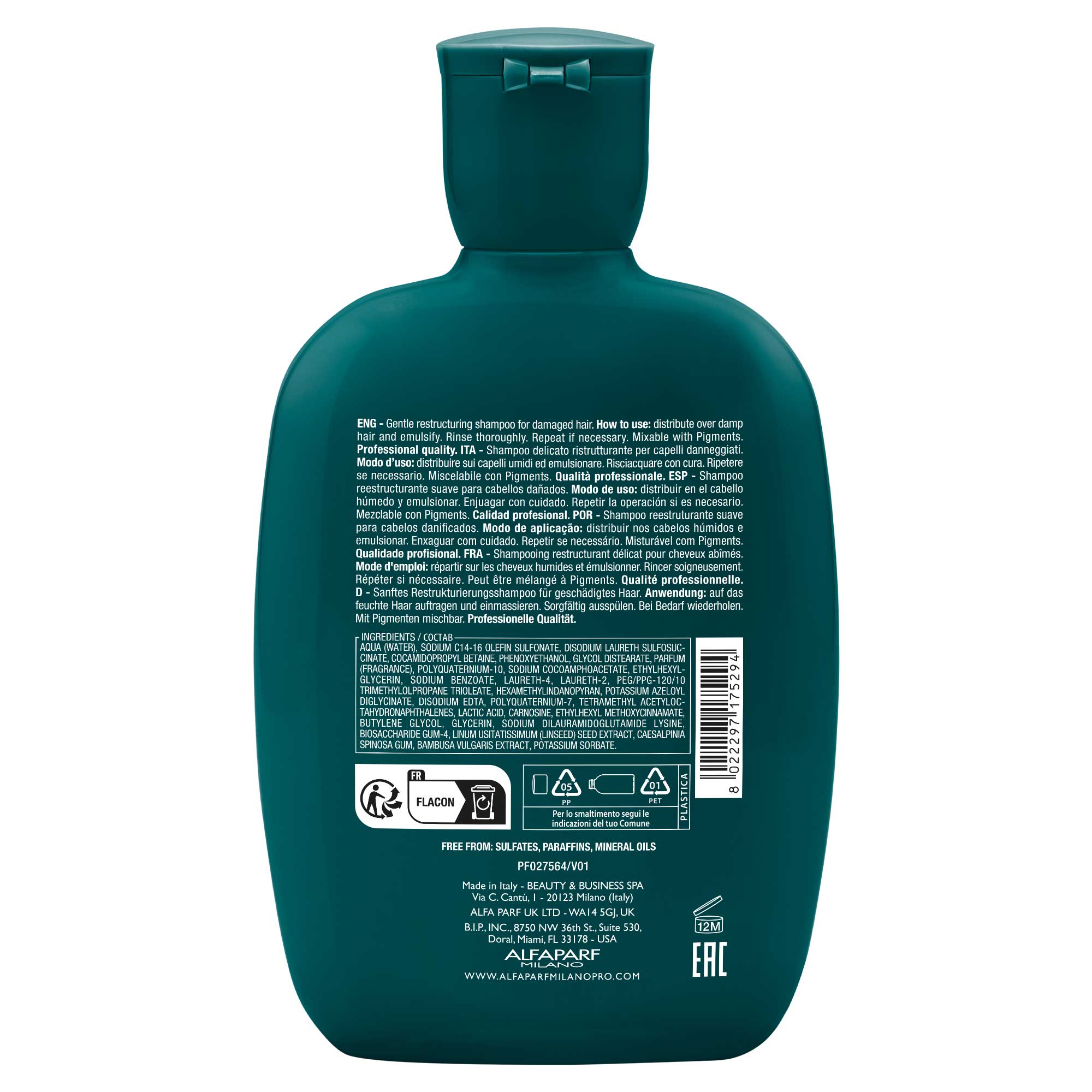 Alfaparf Milano - SDL Reparative Low Champú