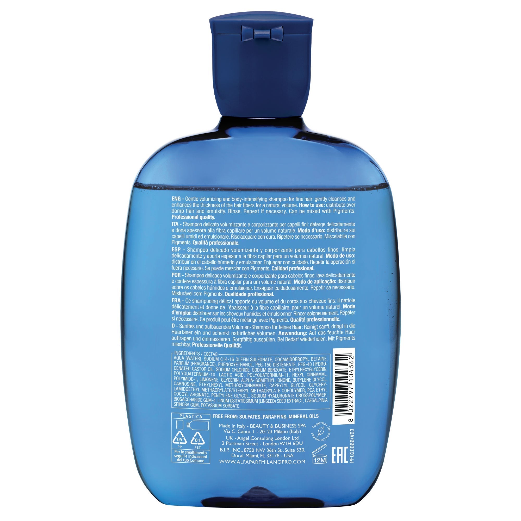 Alfaparf Milano - SDL Volumizing - Low Champú