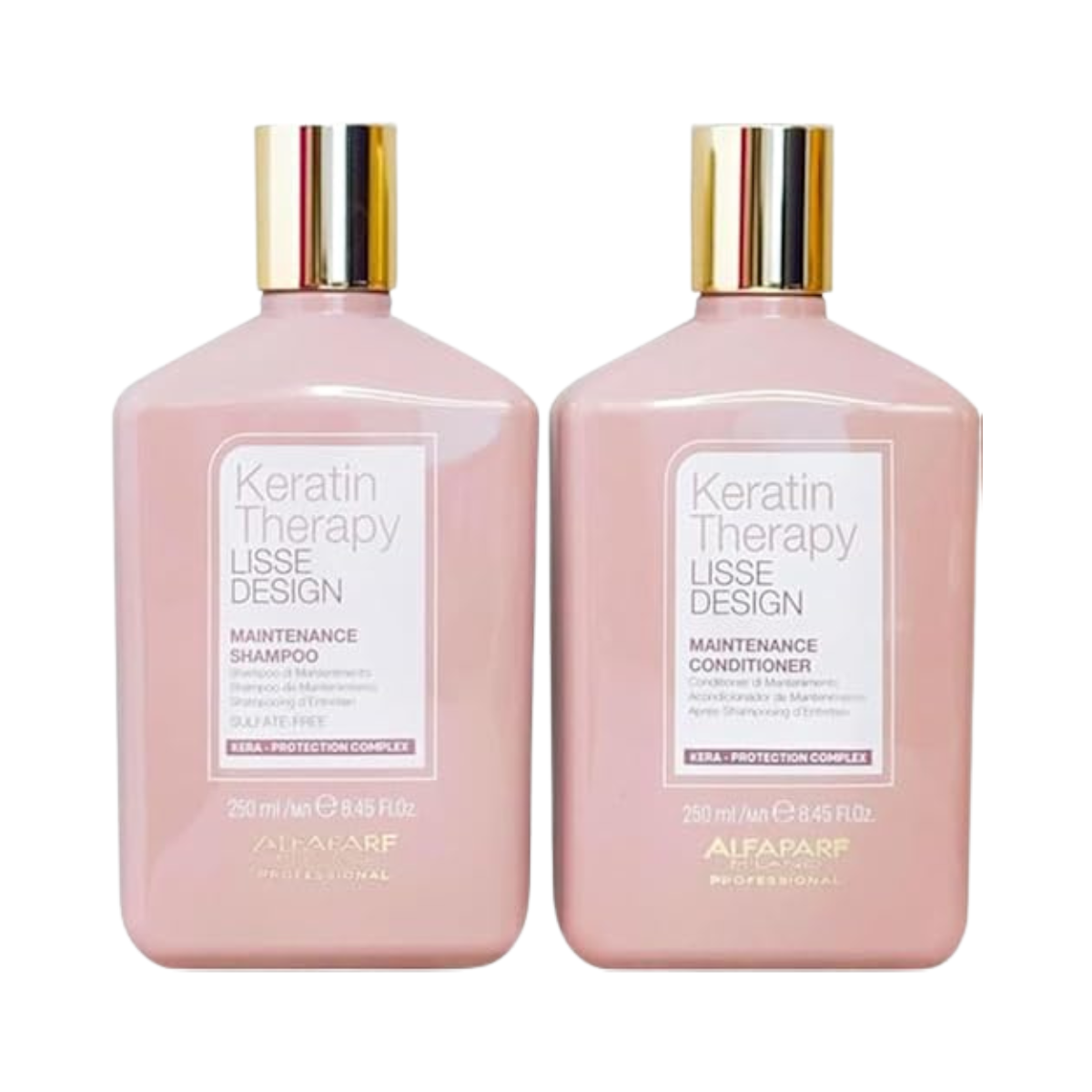 Alfaparf Milano - Keratin Therapy Lisse Design - Duo Champú y Acondicionador