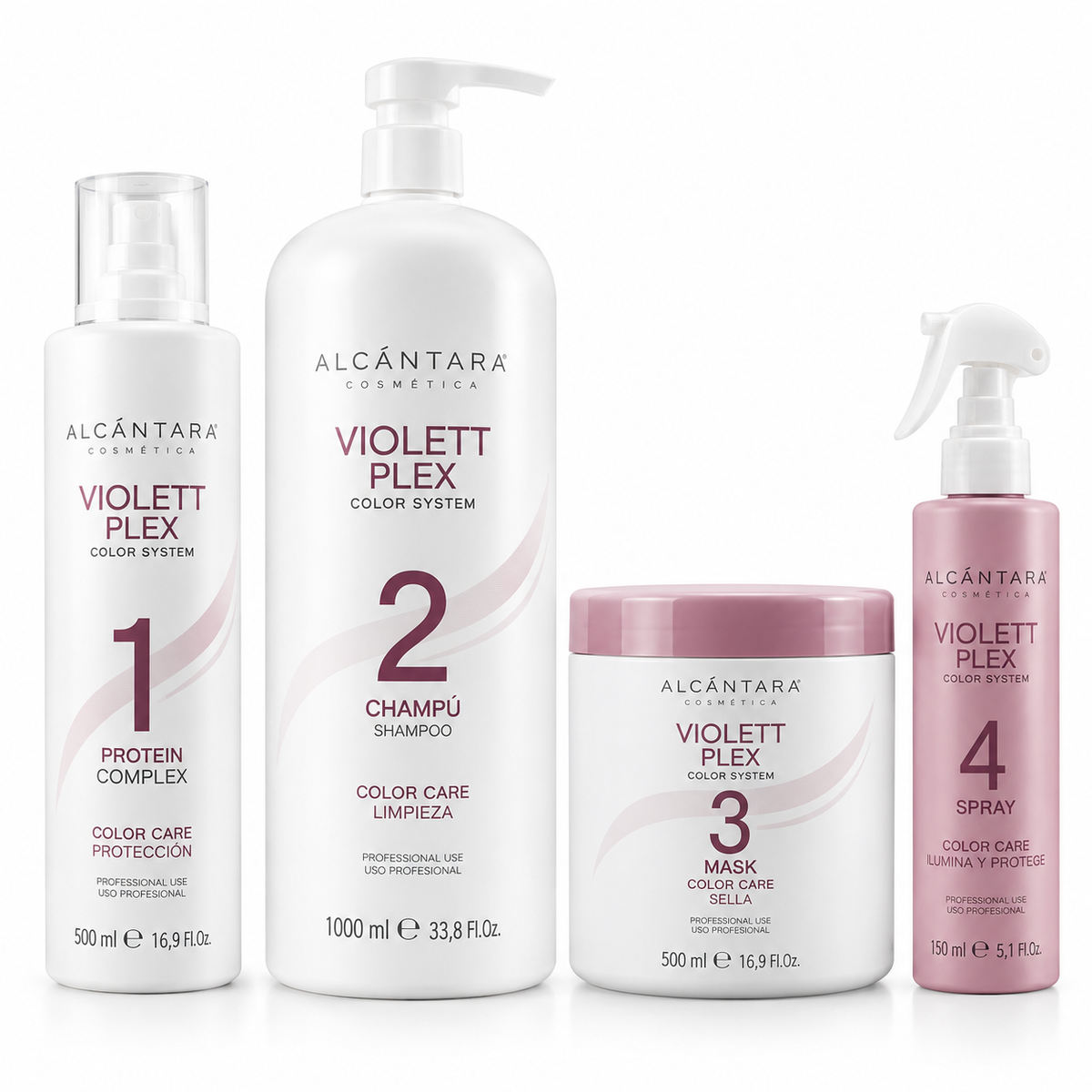 Alcántara Cosmética - ViolettPLEX - Pack Servicio Protección y Reconstrucción en Procesos Técnicos