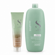 Alfaparf Milano Professional - Semi di Lino Scalp Rebalance - Pack Servicio Detox de Cuero Cabelludo Graso