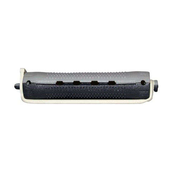 Bifull - Bigudíes de Plástico Gris/Negro - 16 mm x 91 mm - 12 uds.