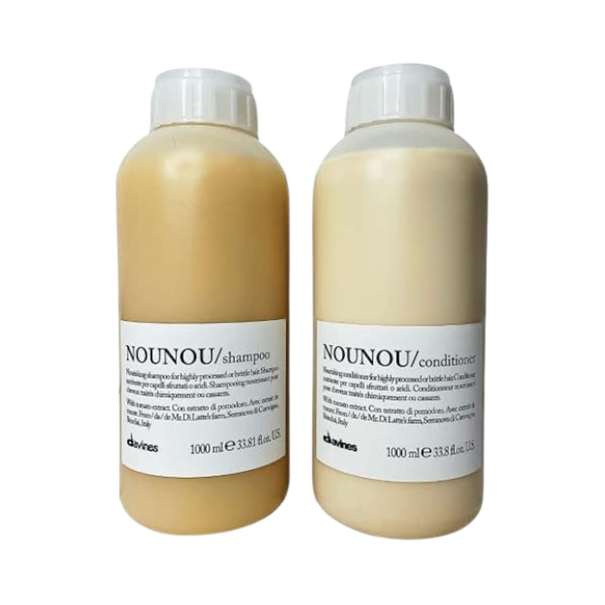 Davines - Nounou Nourishing Illuminating Champú + Acondicionador - 1000 ml (Combo Deal)