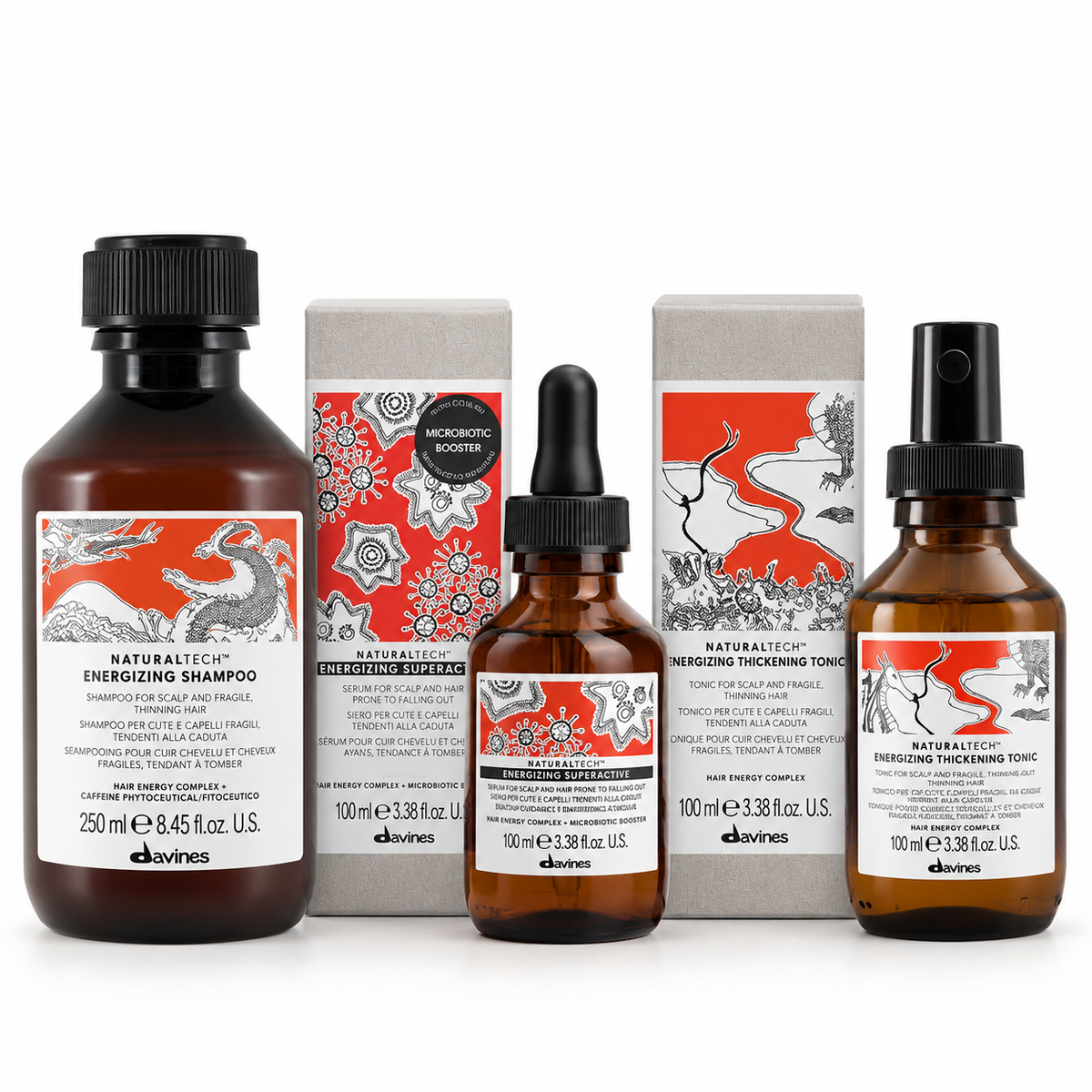 Davines - Naturaltech Energizing - Pack Programa Cabello Frágil y Afinado