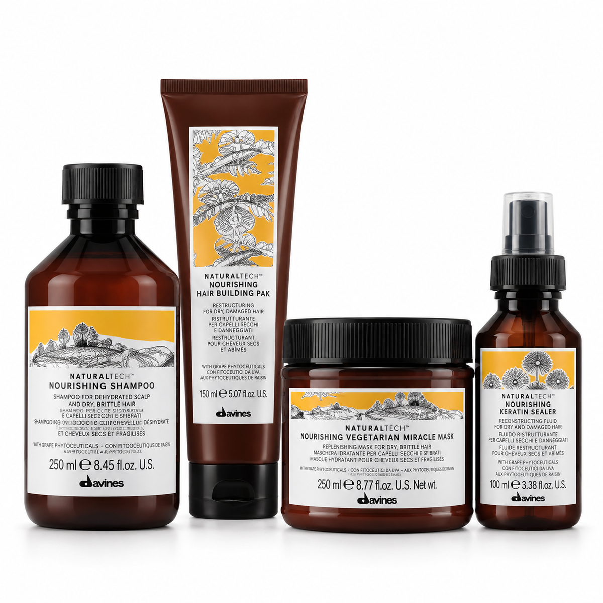 Davines - Naturaltech Nourishing - Pack Rutina Reconstrucción Intensiva