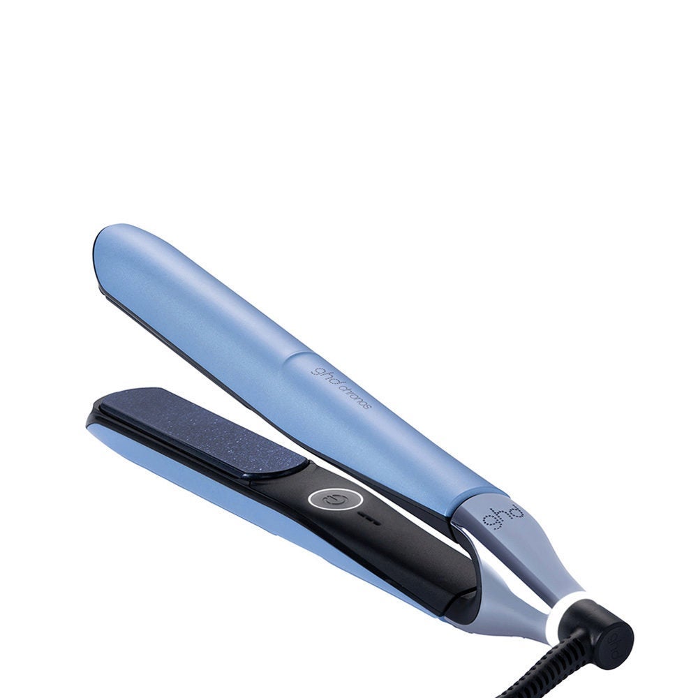 ghd - Chronos Iced Luxe Collection Plancha de Pelo Profesional con Cofre de Regalo - Edición 2024 Azul Gélido - Unidad