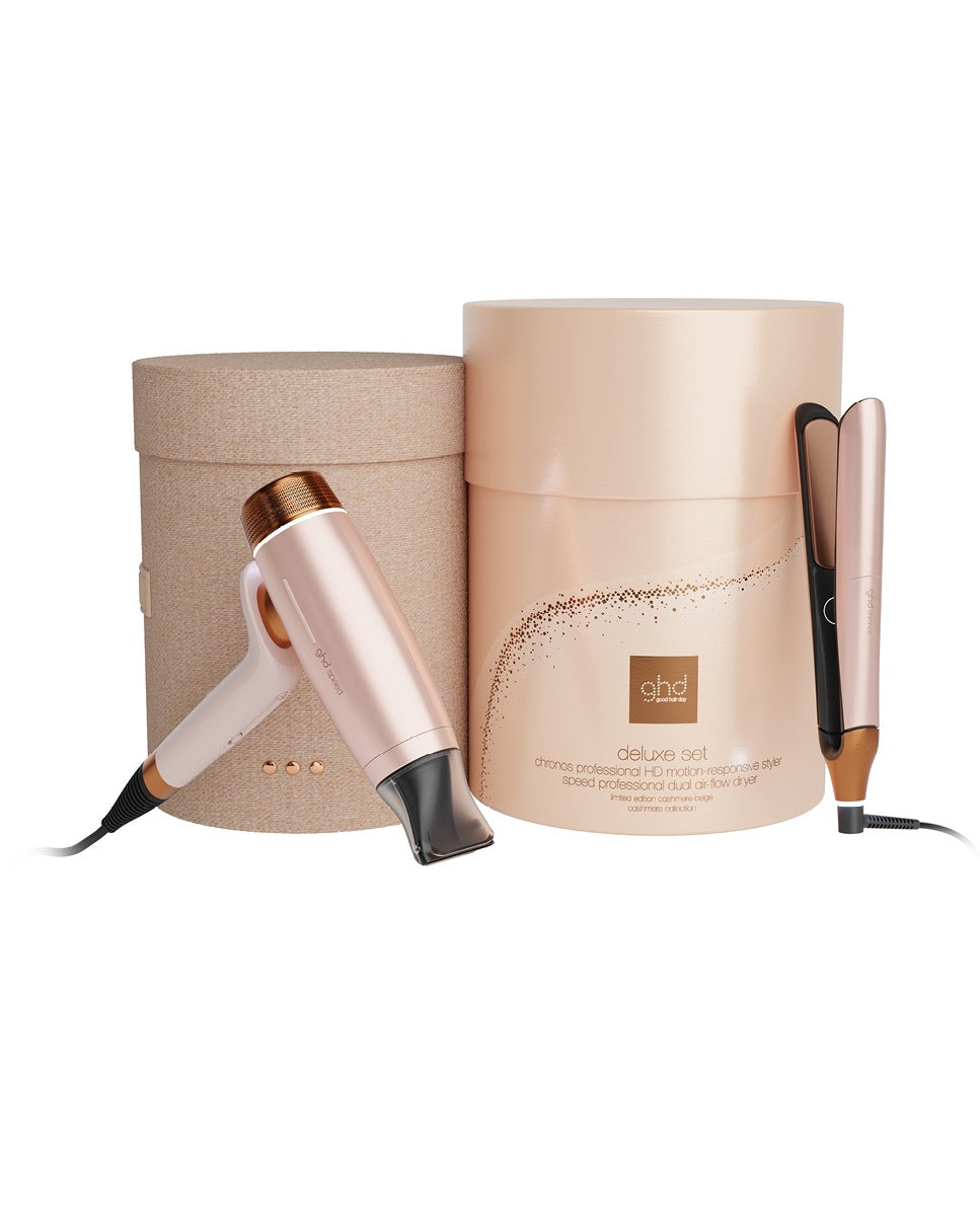 ghd - Chronos + Speed Cashmere Edición Limitada - Gift set plancha y secador