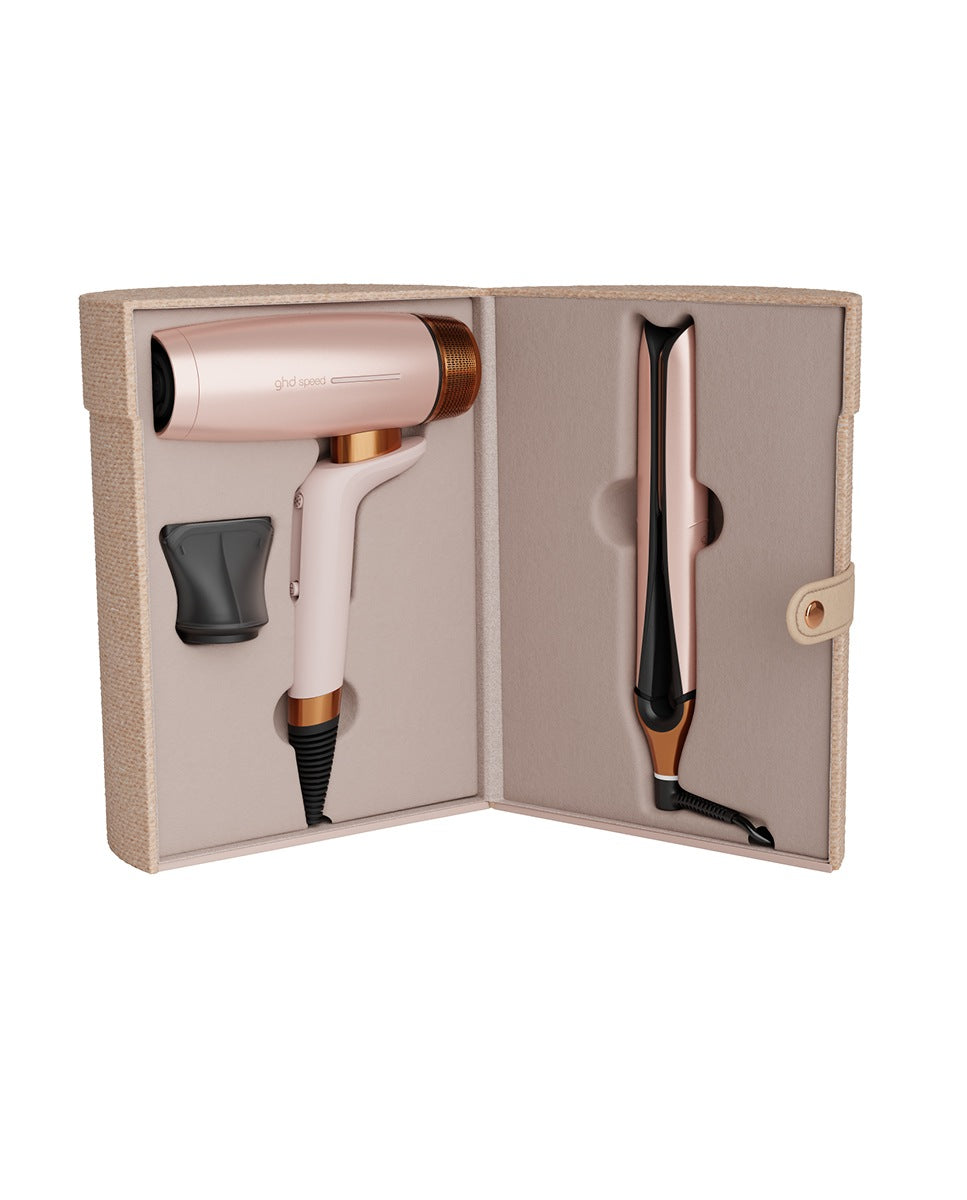 ghd - Chronos + Speed Cashmere Edición Limitada - Gift set plancha y secador