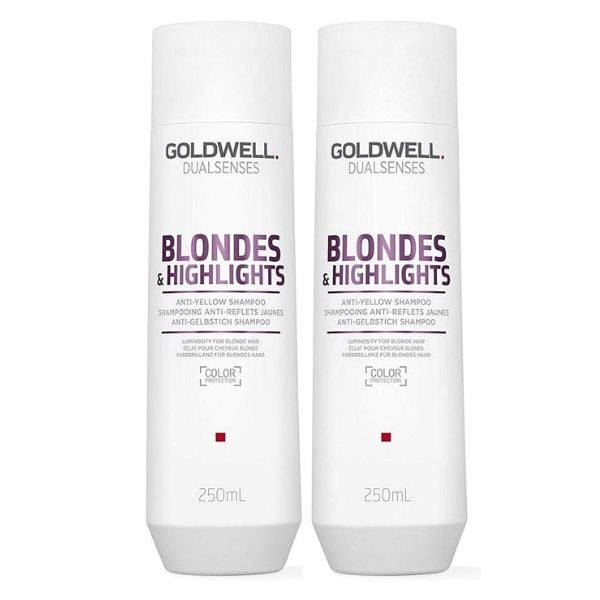 Goldwell - Dualsenses Blondes & Highlights Anti-Yellow Champú - 250ml (x2)