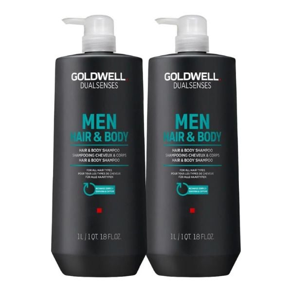 Goldwell - Dualsenses Men Hair & Body Champú - 1000ml (x2)