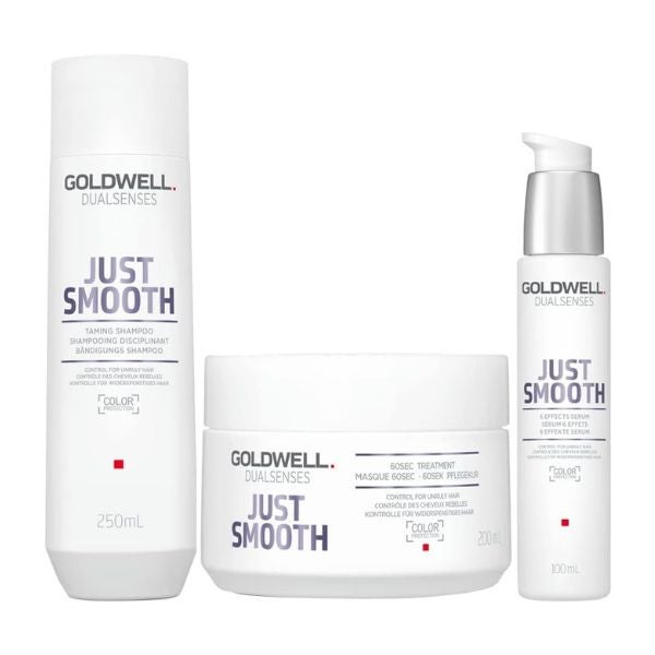 Goldwell - Dualsenses Just Smooth Champú Anti-Frizz 250ml Mascarilla 200ml