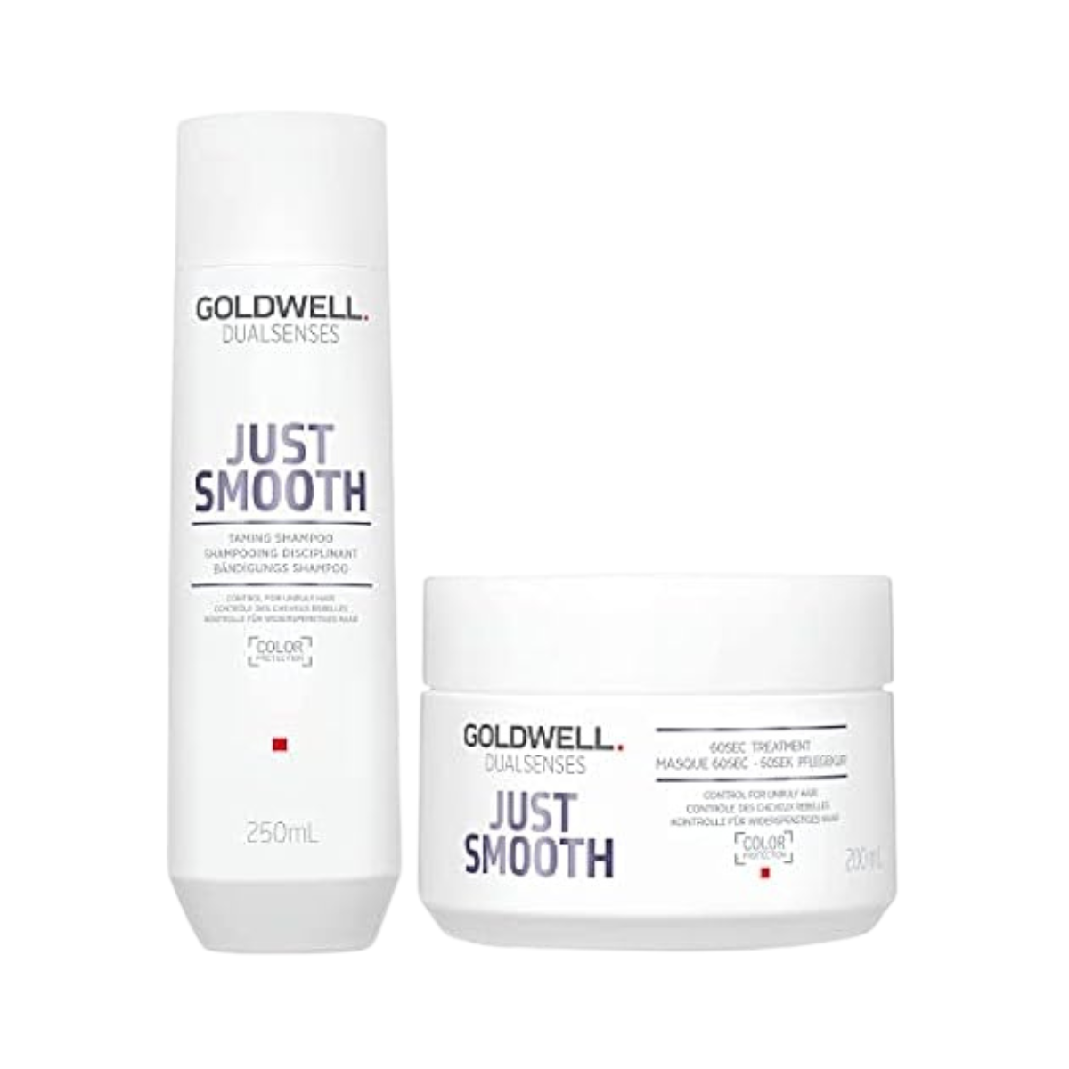 Goldwell - Dualsenses Just Smooth Champú Anti-Frizz 250ml Mascarilla 200ml