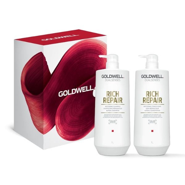 Goldwell - Dualsenses Rich Repair Restoring Shampoo 1000ml Conditioner 1000ml