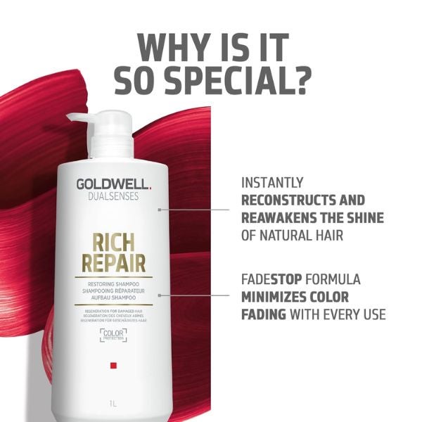 Goldwell - Dualsenses Rich Repair Restoring Shampoo 1000ml Conditioner 1000ml