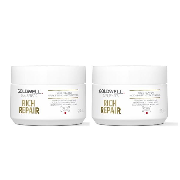 Goldwell - Dualsenses Rich Repair Restoring 60Sec Treatment 200ml x2