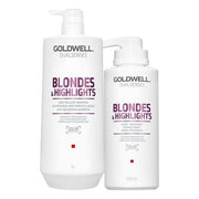 Goldwell - Dualsenses Blondes & Highlights Anti-Yellow Champu 1000ml 60Sec Treatment 500ml