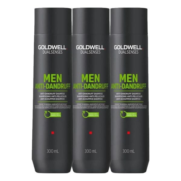 Goldwell - Dualsenses Men Anti-Dandruff Champú - 300ml (x3)