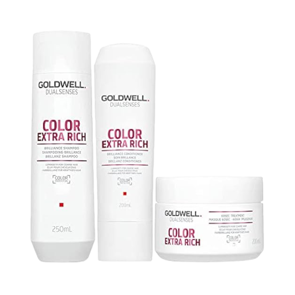 Goldwell - Dualsenses Color Extra Rich Shampoo 250ml Conditioner 200ml 60Sec Treatment 200ml