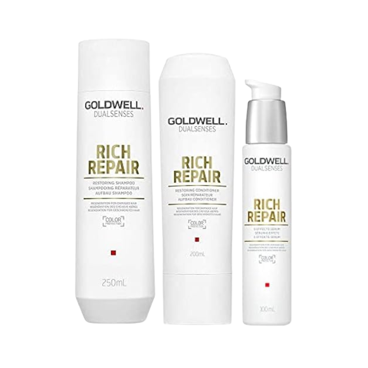 Goldwell - Dualsenses Rich Repair 6 Effects Serum 100ml Shampoo 250ml Conditioner 200ml