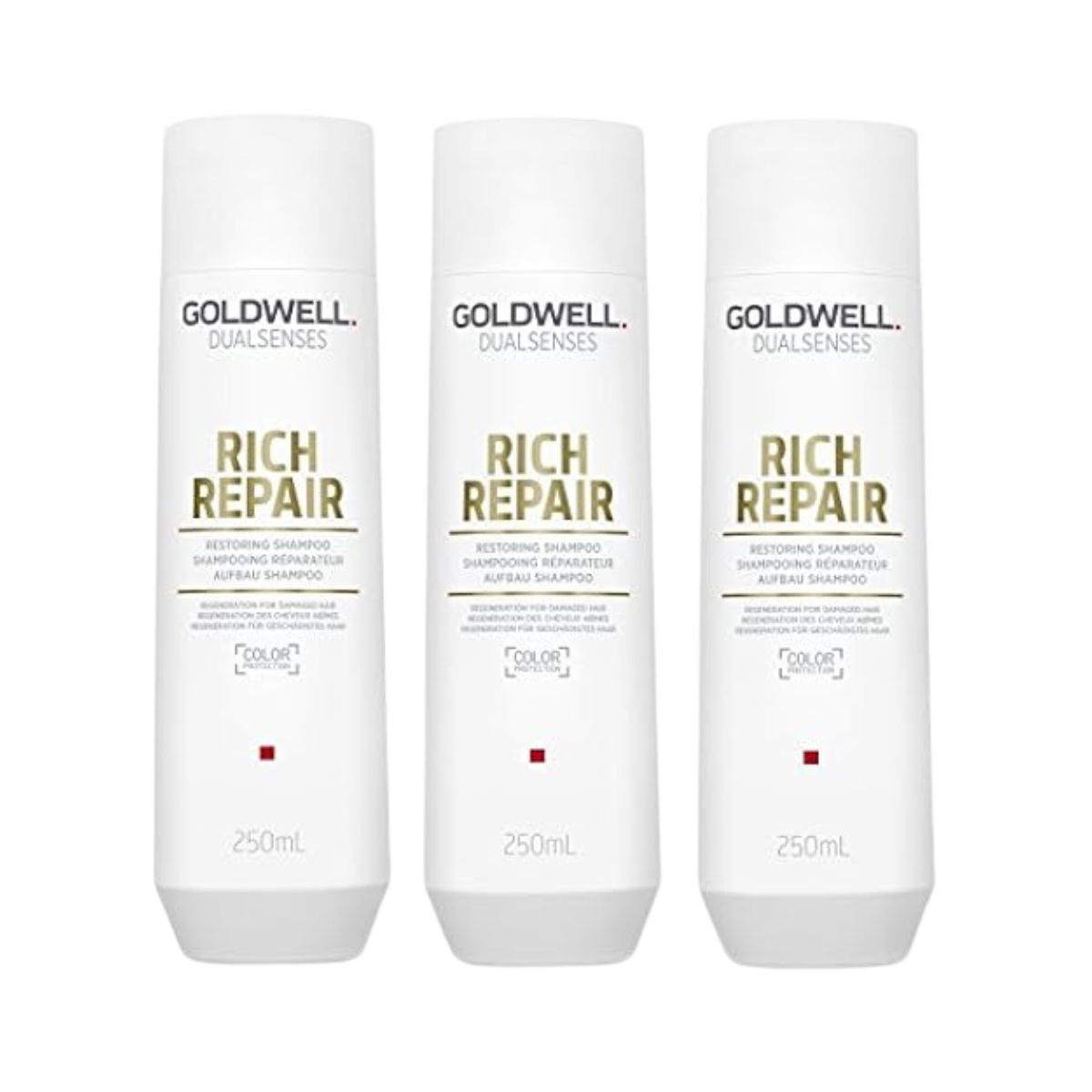 Goldwell - Dualsenses Rich Repair Restoring Champú - 250ml (x3)