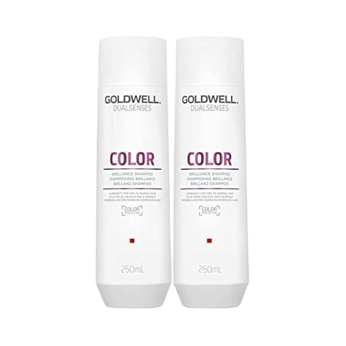 Goldwell - Dualsenses Color Brilliance Champú (para cabello fino a normal) - 250ml (x2)