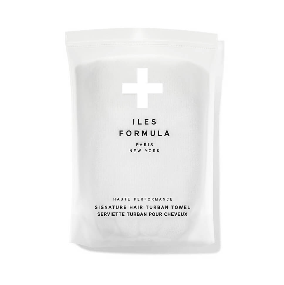 ILES FORMULA - Turban Towel for Hair - 150 g (Serviette Grise)