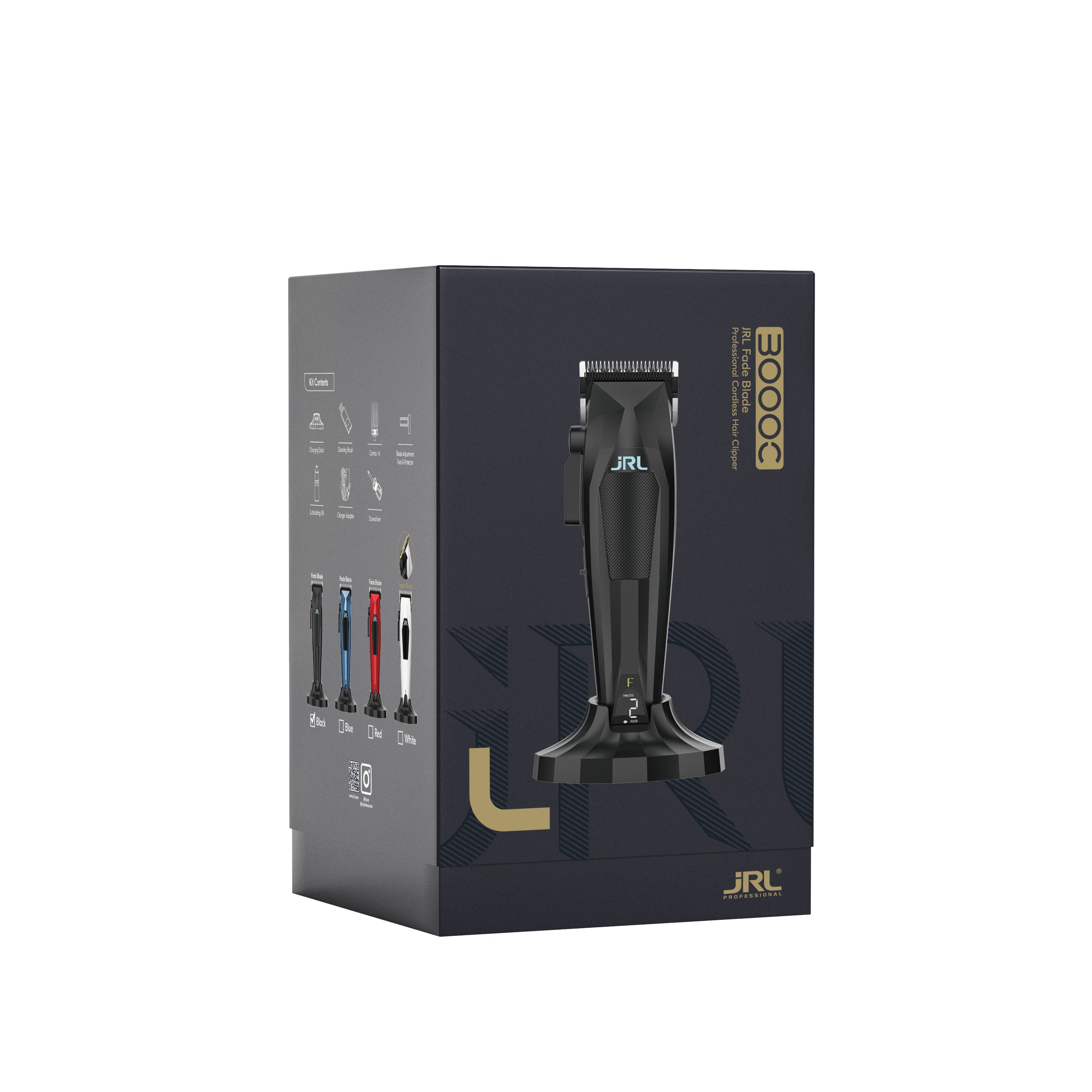 JRL - 3000CB-F Clipper Negra con Cuchilla Fade