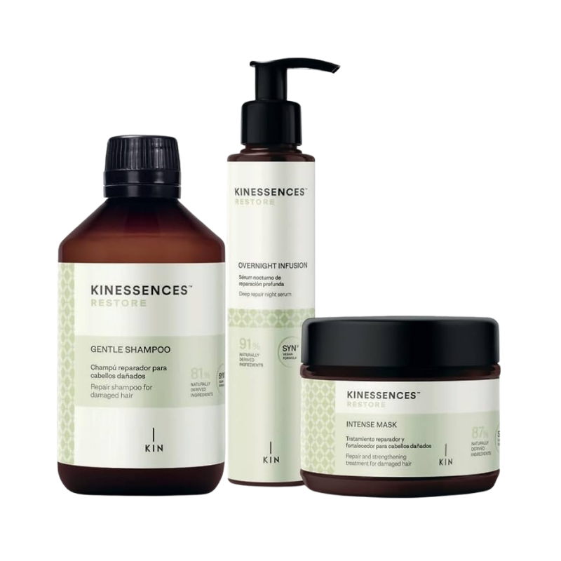 Kin Cosmetics - Kinessences Restore Travel Kit (Champú + Mascarilla + Sérum)