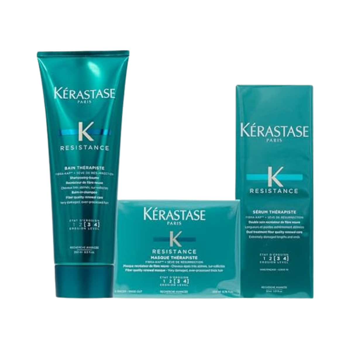 Kérastase - Résistance Therapiste Trio Champú 250 ml + Masque 200 ml + Suero 30 ml