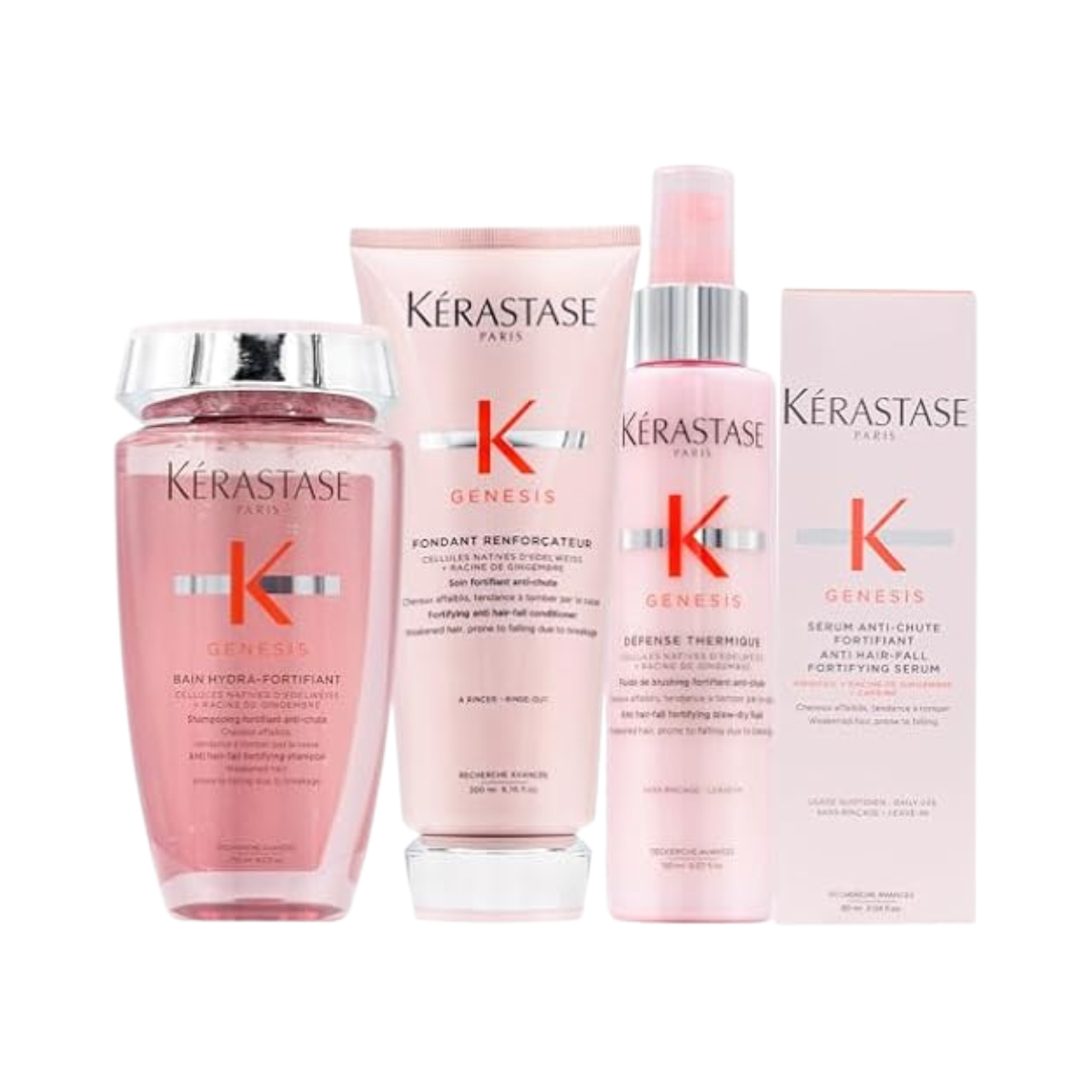 Kérastase - Genesis Bain Hydra-Fortifiant 250 ml + Fondant Renforçateur 200 ml + Defense Thermique 150 ml + Sérum