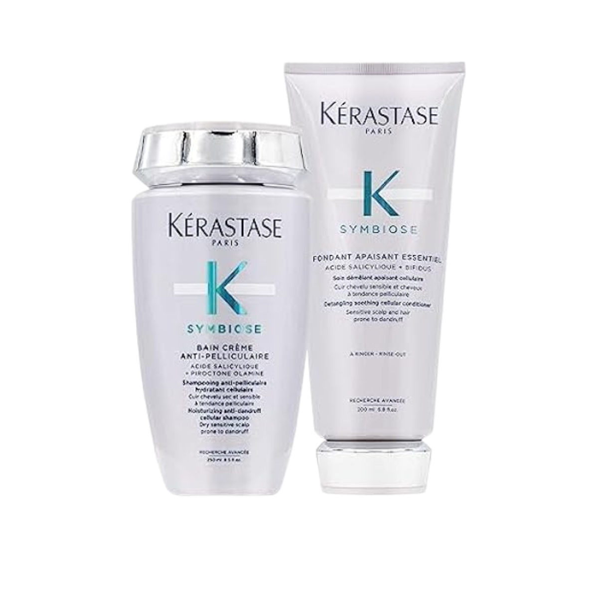 Kérastase - Symbiose Bain Crème Anti-Pelliculaire 250 ml + Fondant Apaisant Essentiel 200 ml