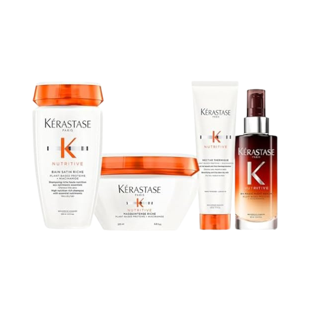 Kérastase - Nutritive - Pack Bain Satin Riche + Masque Intense Riche + Nectar Thermique + 8H Magic Night Serum