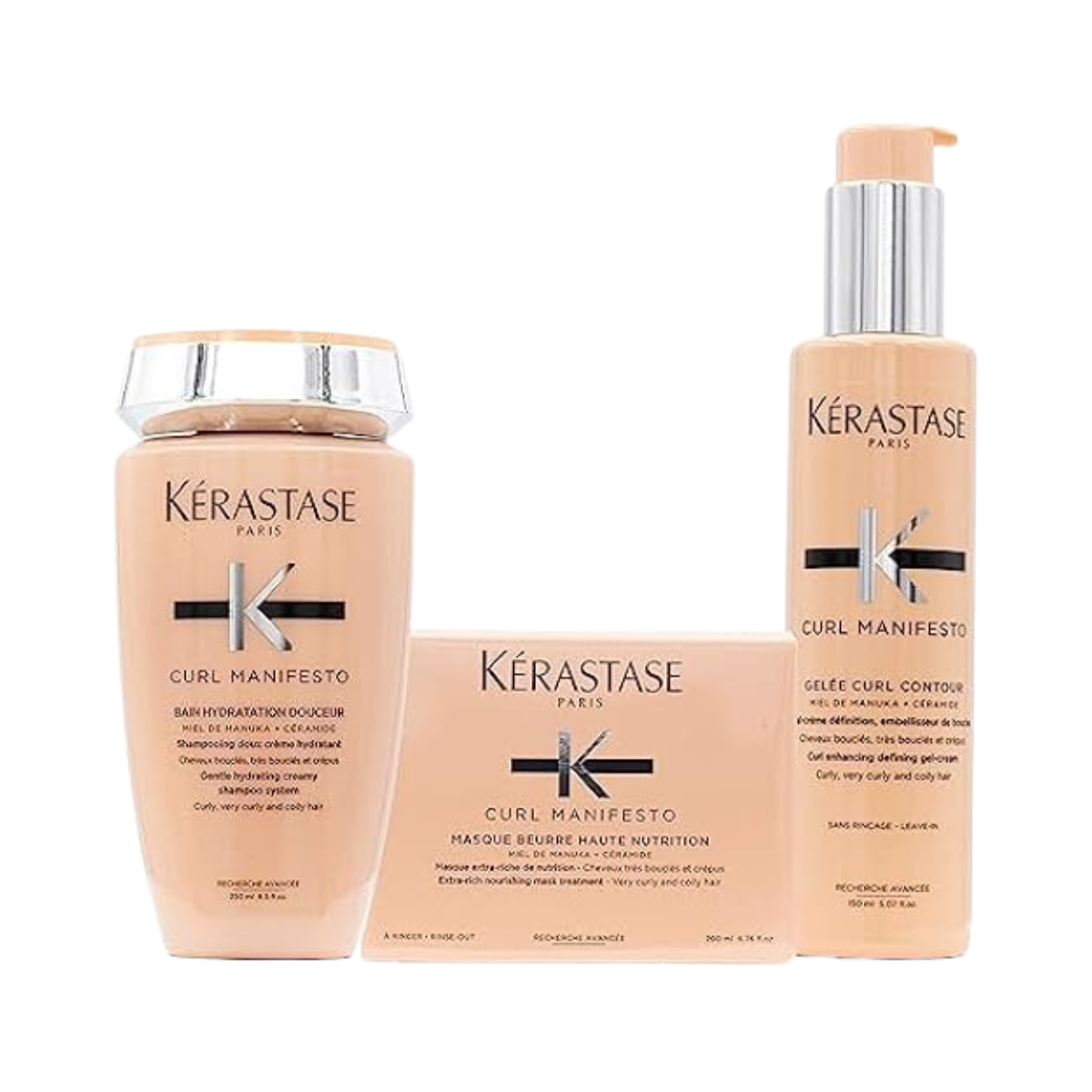 Kérastase - Curl Manifesto - Pack Bain + Masque + Gelée - 250ml + 200ml + 150ml