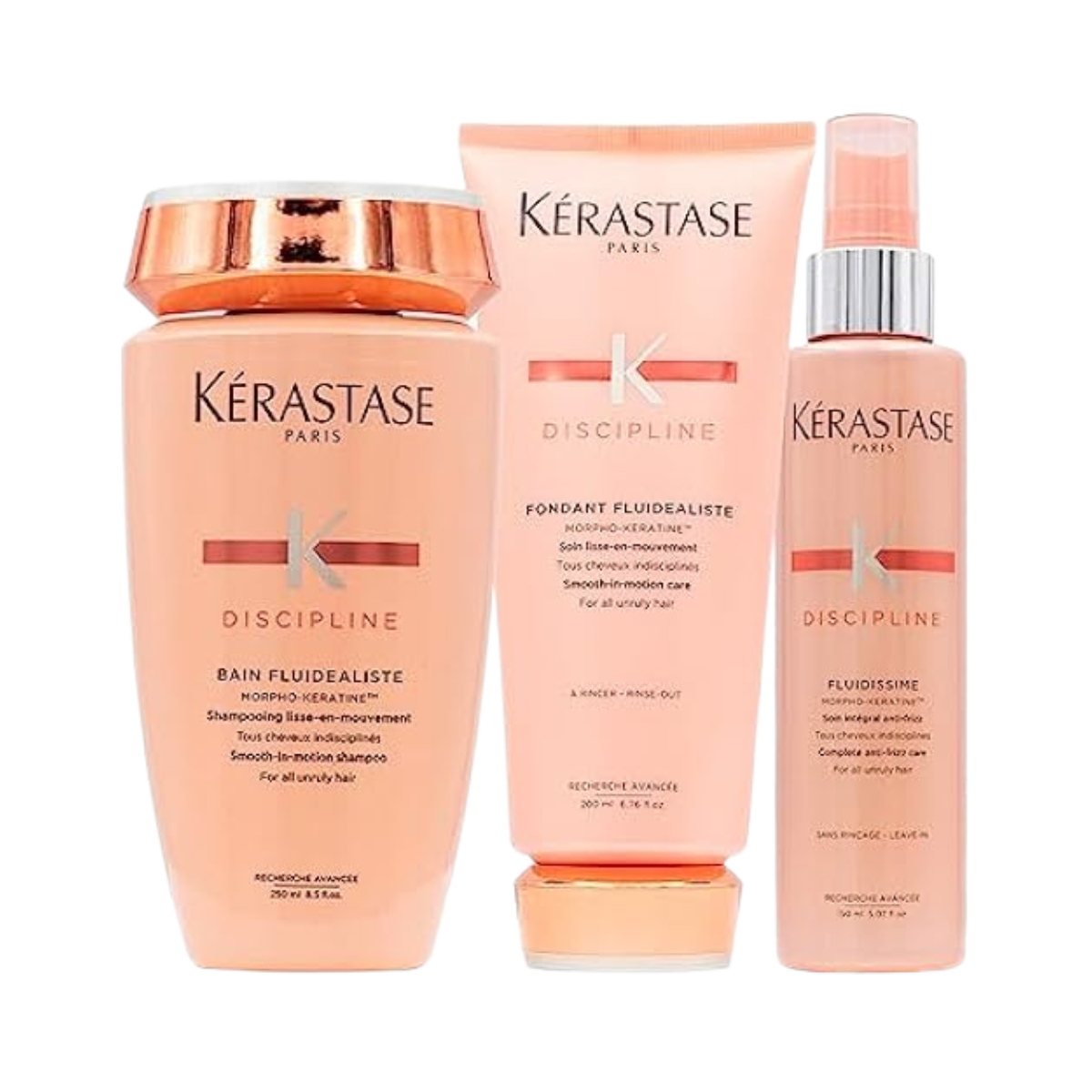 Kérastase - Discipline - Pack Bain + Fondant + Spray Antiencrespamiento - 250ml + 200ml + 150ml