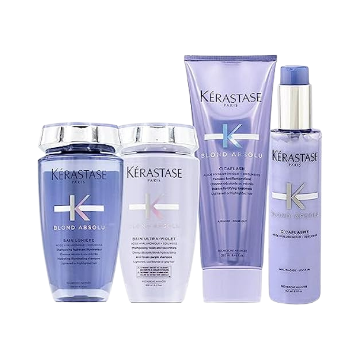 Kérastase - Blond Absolu - Pack Bain Lumière + Bain Ultra-Violet + Cicaflash + Cicaplasme - 250ml + 250ml + 250ml + 150ml