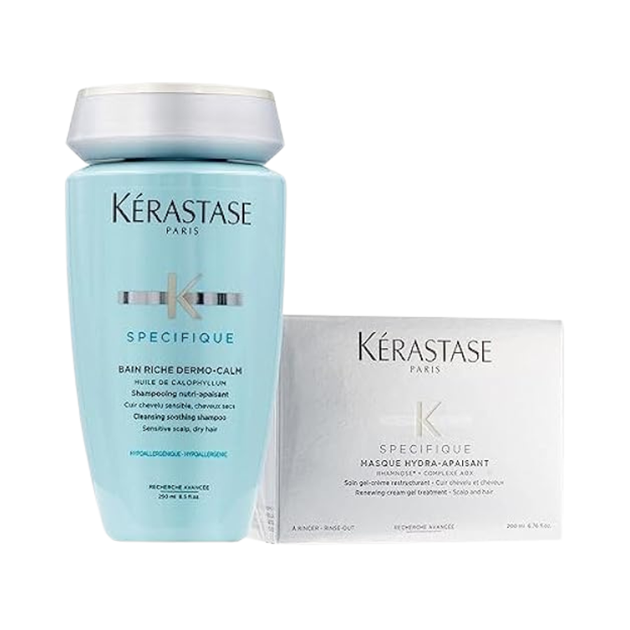 Kérastase - Spécifique - Pack Bain Riche Dermo-Calm + Masque Hydra-Apaisant - 250ml + 200ml