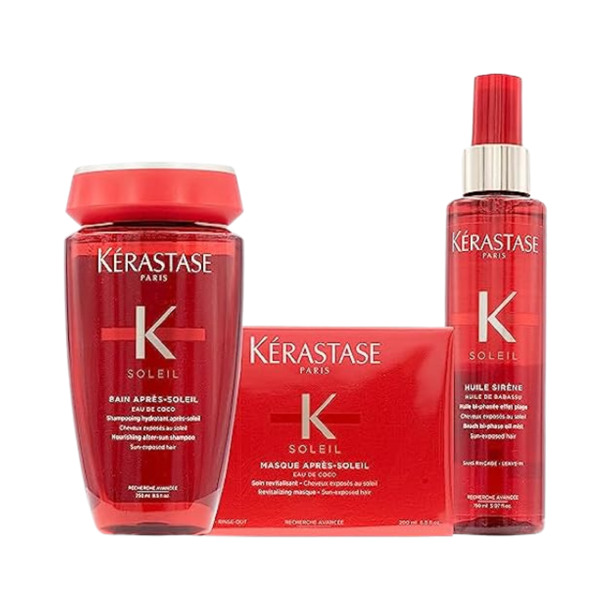 Kérastase - Soleil - Pack Bain Après-Soleil + Masque Après-Soleil + Huile Sirène - 250ml + 200ml + 150ml