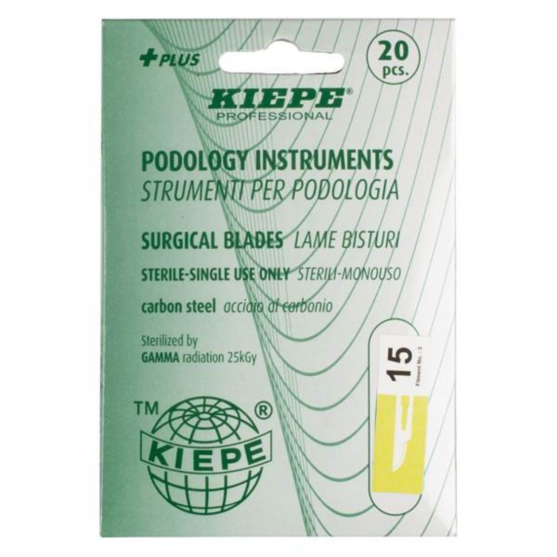 Kiepe - Bisturí Hoja Nº15 (Caja 20 Unidades)