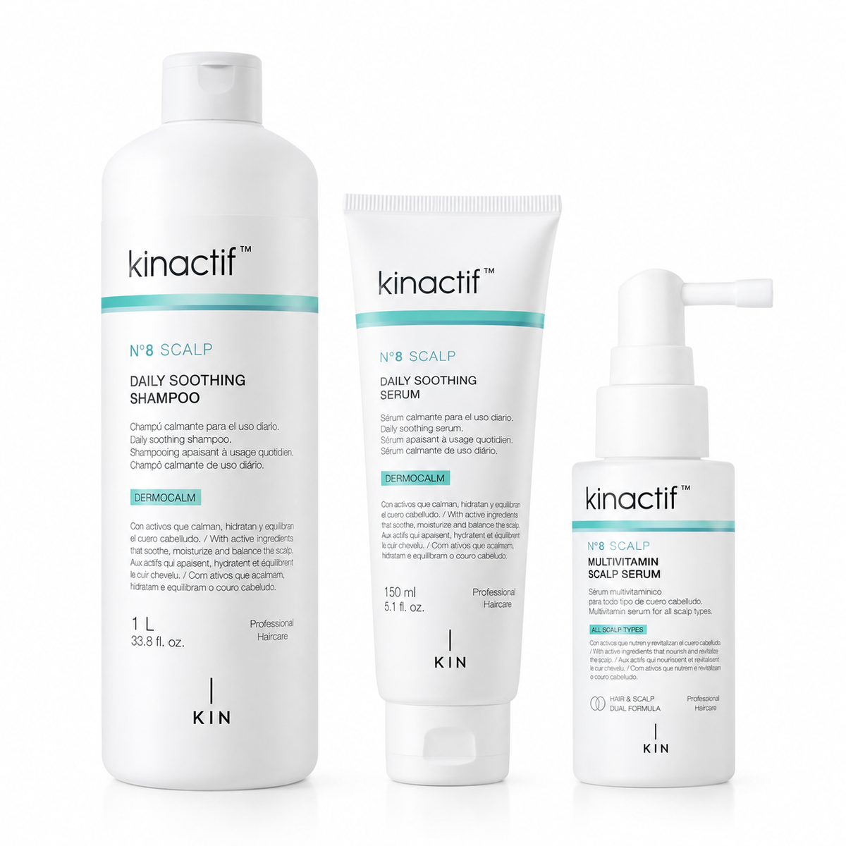 KIN Cosmetics - KINACTIF Nº8 Scalp Comfort - Pack Servicio Confort de Cuero Cabelludo Sensible