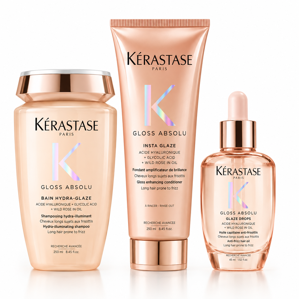 Kérastase - Gloss Absolu - Pack Rutina Brillo Espejo y Anti-Frizz