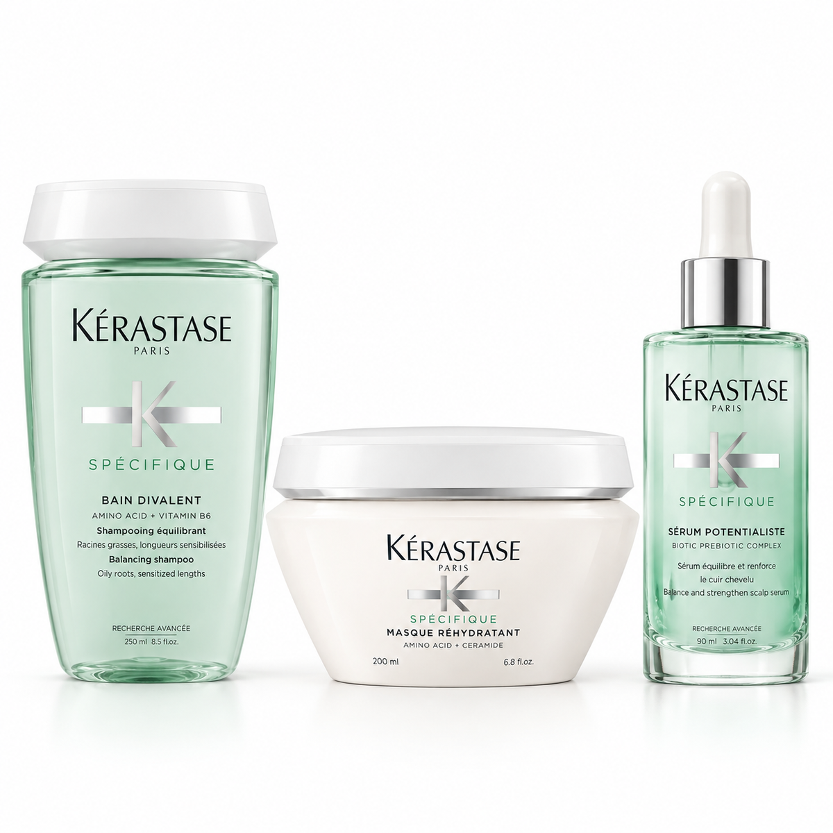 Kérastase - Spécifique - Pack Rutina Raíz Grasa y Largos Deshidratados