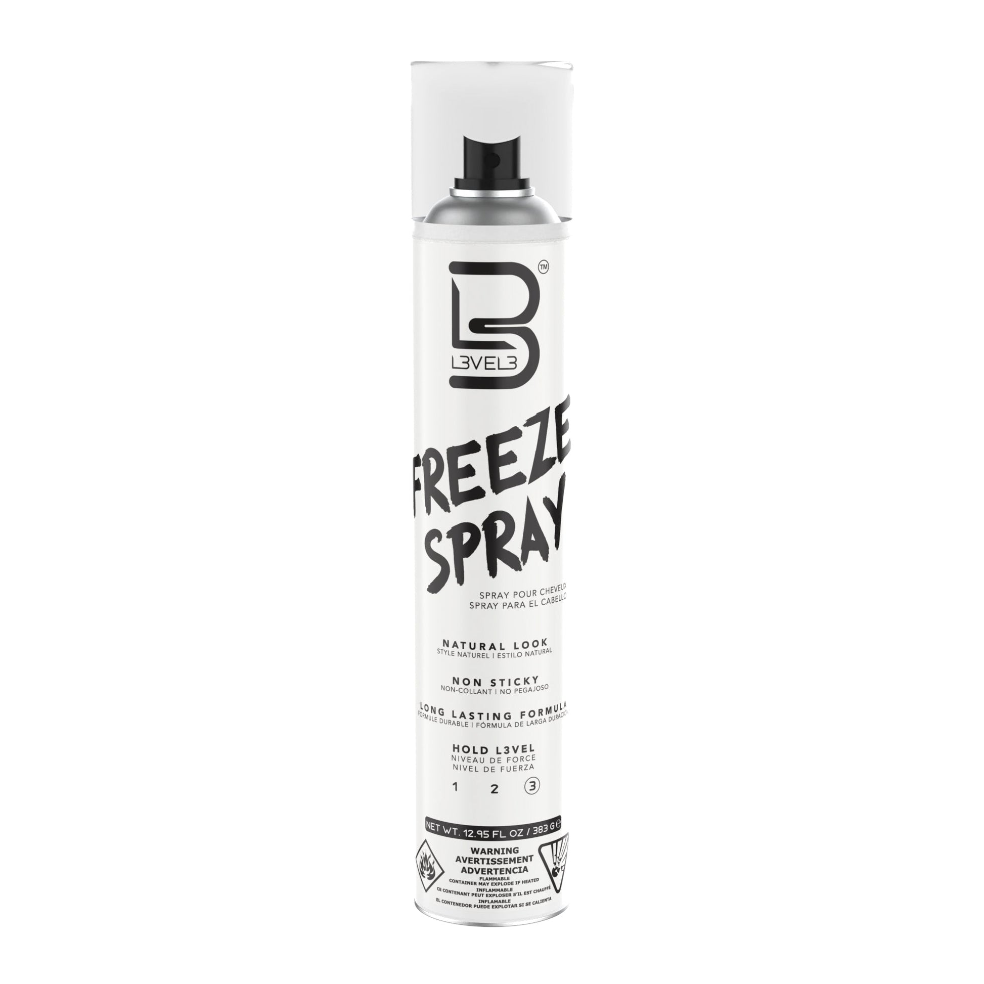 L3VEL3 - Hair Spray Secado Rápido Fijación Fuerte - 383g